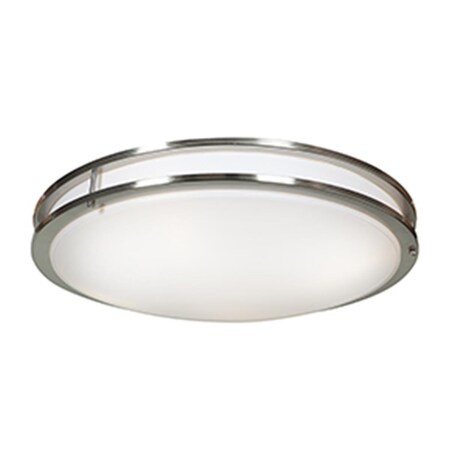 Or 20467LEDD-BS-ACR Solero LED 24 in. Brushed Steel Flush Mount Ceiling Light OR1493914